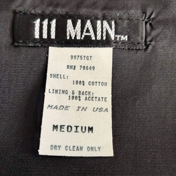 111 Main Womens M Vintage Purple Jack O'Lantern Scarecrow Halloween Button Vest - Picture 7 of 7